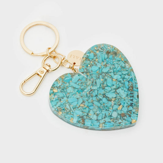 NALI' - Nyckelring Heart Blue