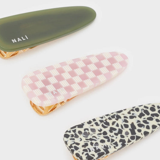 NALI' - Sissy Hårklämmeset Grön/Rosa