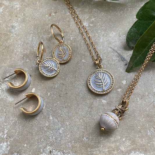 A&C Oslo - Örhängen ljusgrå, Jungle