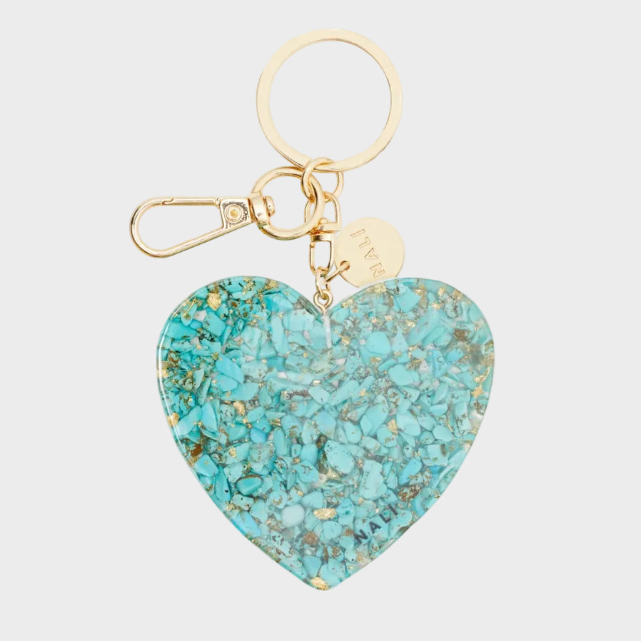 NALI' - Nyckelring Heart Blue
