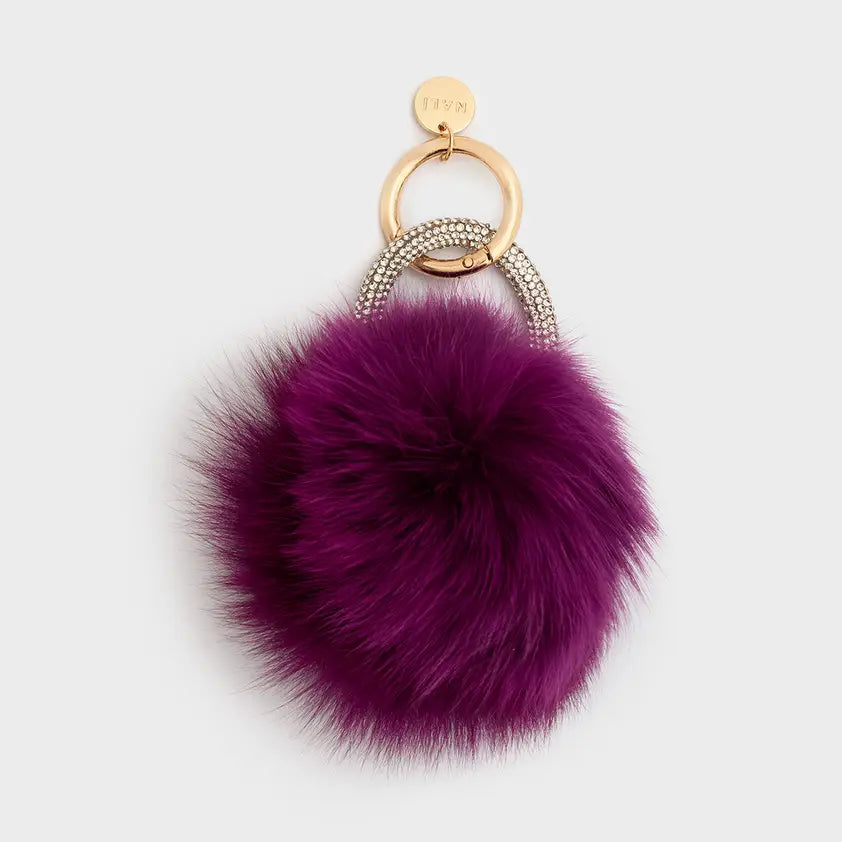 NALI' - Nyckelring/Charm Pom Purple