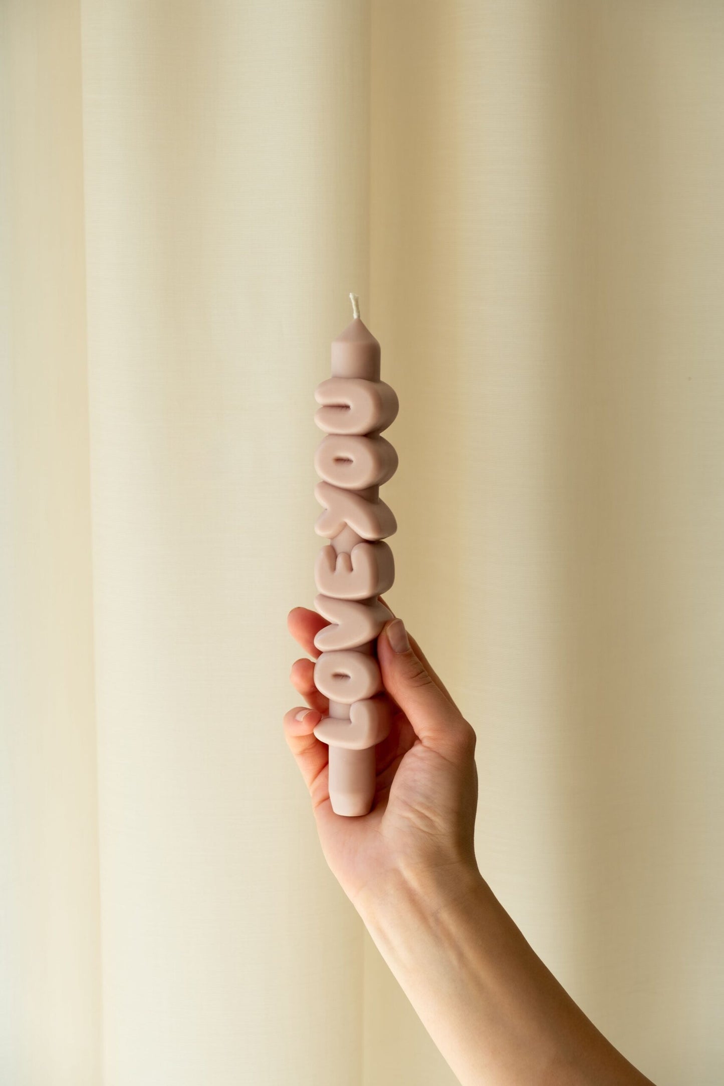 Candlehand - 3D Taper Candle Love you