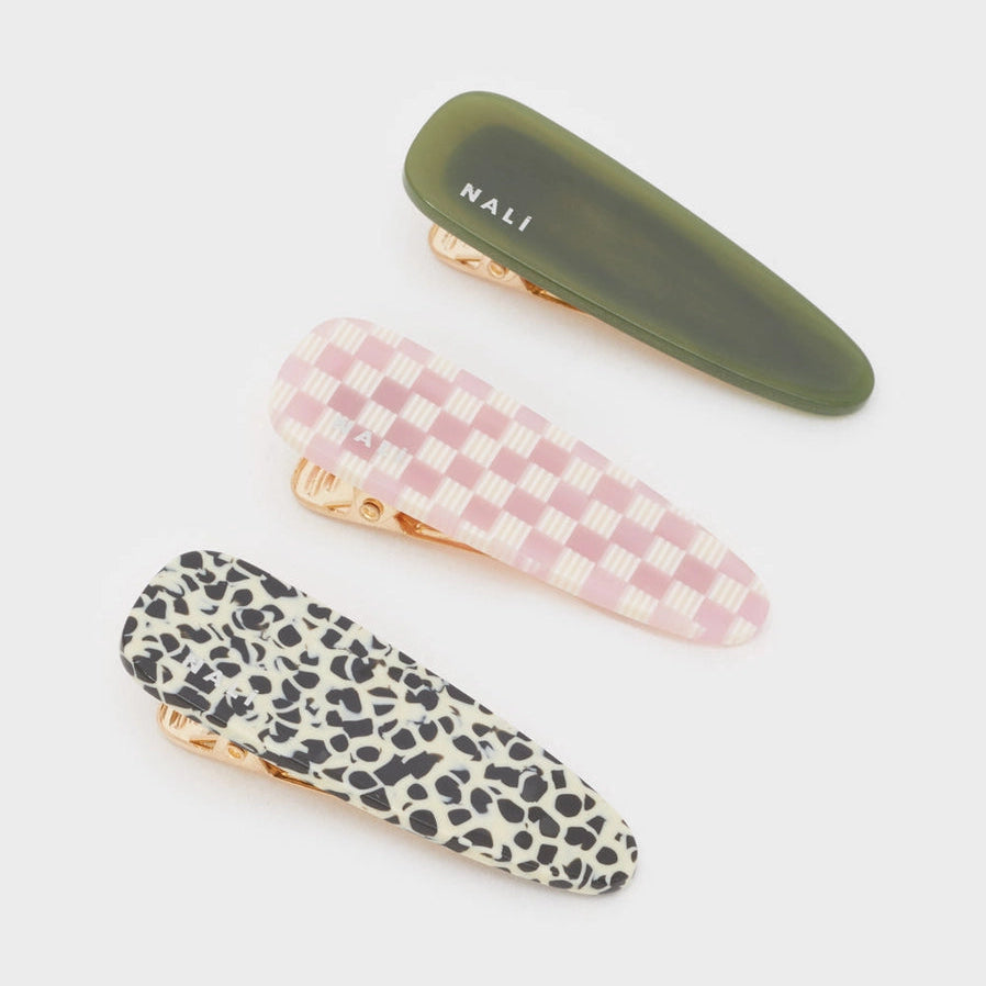 NALI' - Sissy Hårklämmeset Grön/Rosa